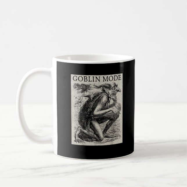 Taza De Café Modo Duende Goblincore Fairycore Grunge Medieval (Izquierda)