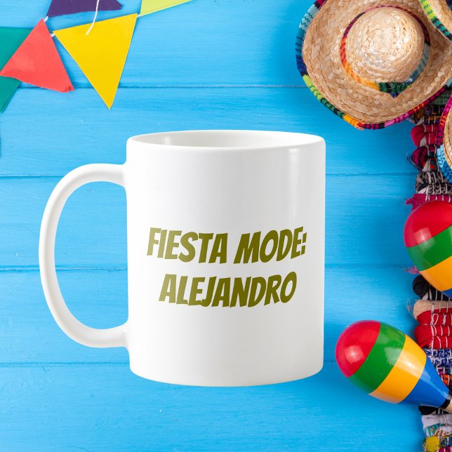 Taza De Café Modo Fiesta Personalizado Cinco de Mayo (Subido por el creador)