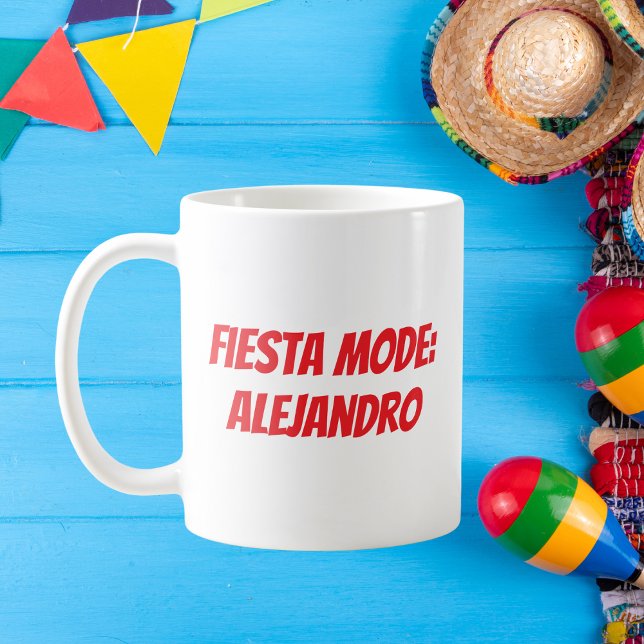 Taza De Café Modo Fiesta Personalizado Cinco de Mayo (Subido por el creador)