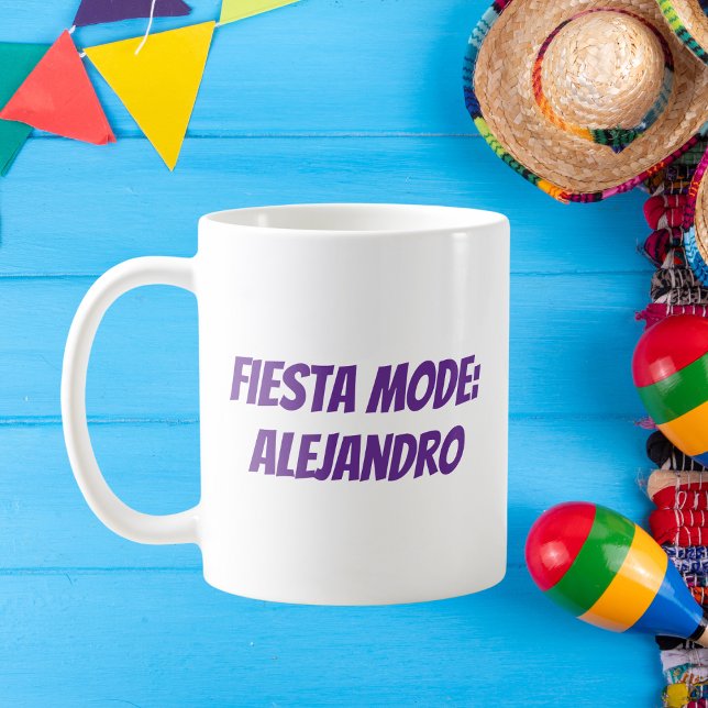 Taza De Café Modo Fiesta Personalizado Cinco de Mayo (Subido por el creador)