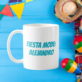 Taza De Café Modo Fiesta Personalizado Cinco de Mayo