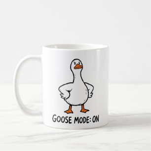 Taza De Café Modo Ganso Activado Actitud Divertida y Tonta de G