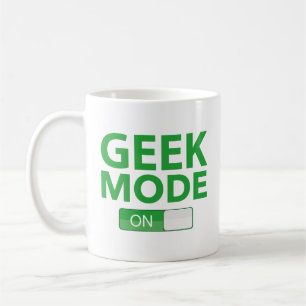 Taza De Café Modo Geek En Café Mug