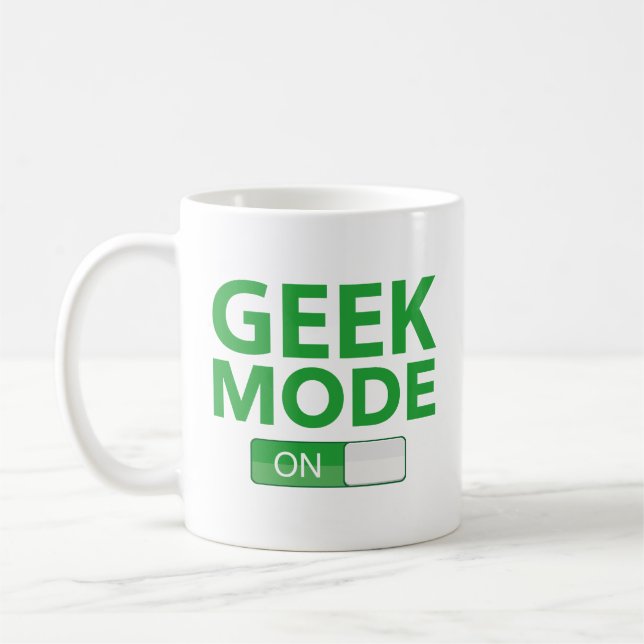 Taza De Café Modo Geek En Café Mug (Izquierda)