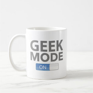 Taza De Café Modo Geek En Café Mug