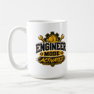 Taza De Café Modo Ingeniero Activado Humor de Ingeniería