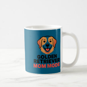 Taza De Café Modo mamá de golden retriever humor divertido aman