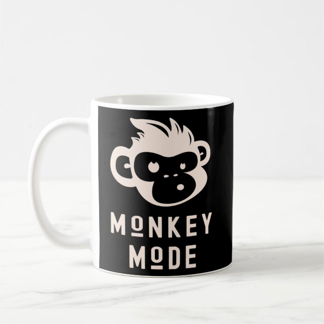 Taza De Café Modo mono gracioso Guay Chimp Wilmate Primate Anim (Izquierda)