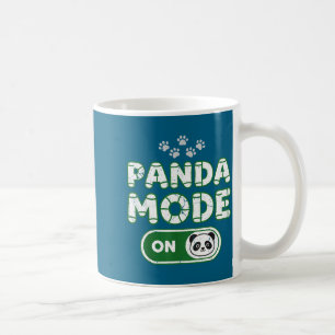 Taza De Café Modo Panda Activado Divertido Amante Oso Animal Du