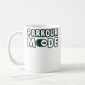 Taza De Café Modo Parkour Activado Freerunning Parkour