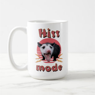 Taza De Café Modo Siseo Oposum Divertido Animal Caótico