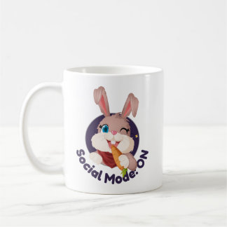 Taza De Café Modo Social ACTIVADO y Me Largoo Humor Divertido d