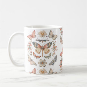 Taza De Café Modos de mariposas estilo Cottagecore