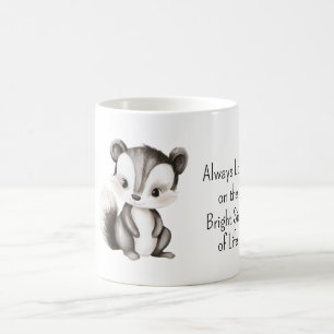 Taza De Café Mofeta Lado Brillante de la Vida