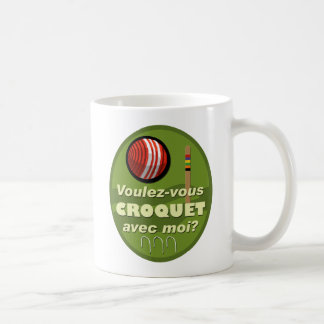 Taza De Café ¿Moi del avec del croquet de Voulez-vous?