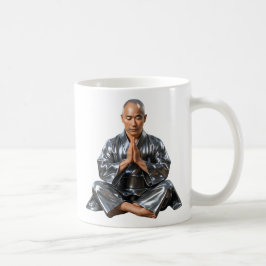 Taza De Café Moine bouddhiste en prière