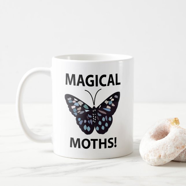 Taza De Café Moisés mariposa mágica (Con donut)