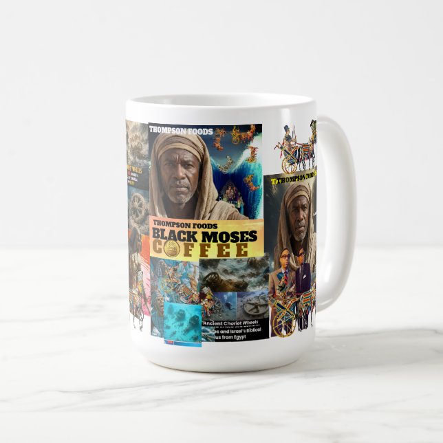 Taza De Café MOISÉS NEGRO 2Taza (Anverso derecho)