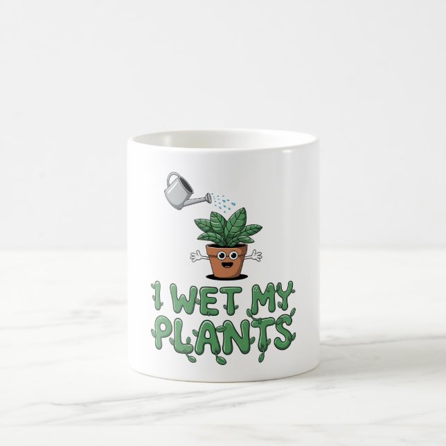 Taza De Café Mojé mis plantas - Gracioso diseño de jardinería (Centro)