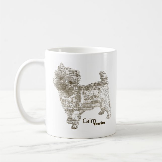 Taza De Café Mojón Terrier ---  - TypoDoggies (Izquierda)