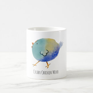 Taza De Café Mok, Chubby Chicken Miko, colorfull, funny, bird