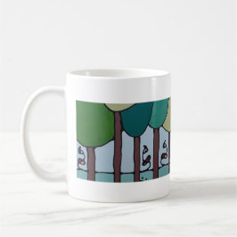 Taza De Café Mok - Ducks between the trees