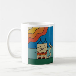 Taza De Café Mok - Sunnycat in the sun