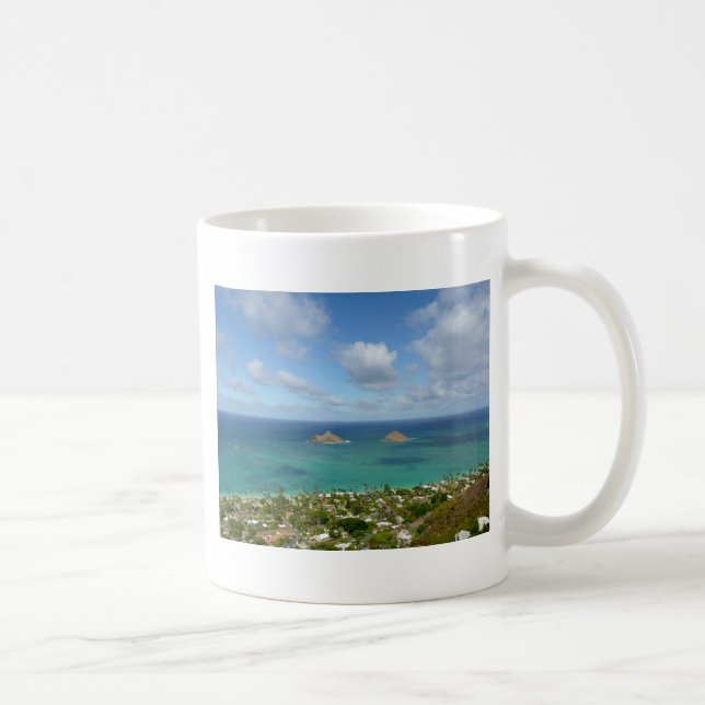 Taza De Café Moks de la orilla de Lanikai (Derecha)