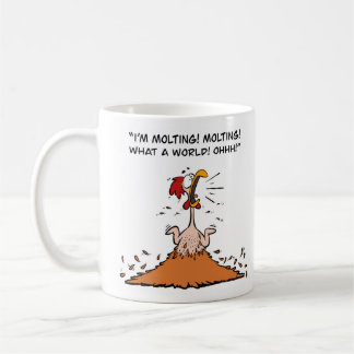 Taza De Café Moldeando el pánico del pollo