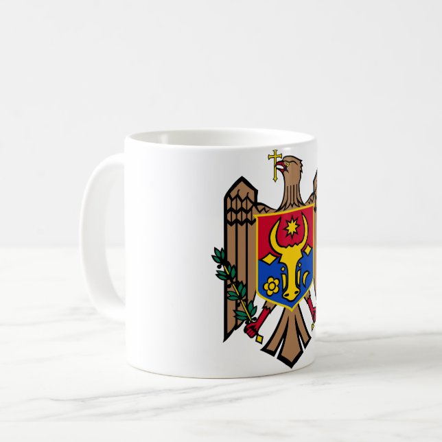 Taza De Café MOLDOVA especial regalo Black Tourist Classic (Anverso izquierdo)