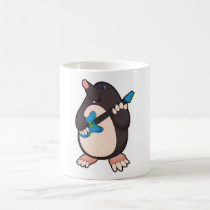 Taza De Café Mole en la música con guitarra