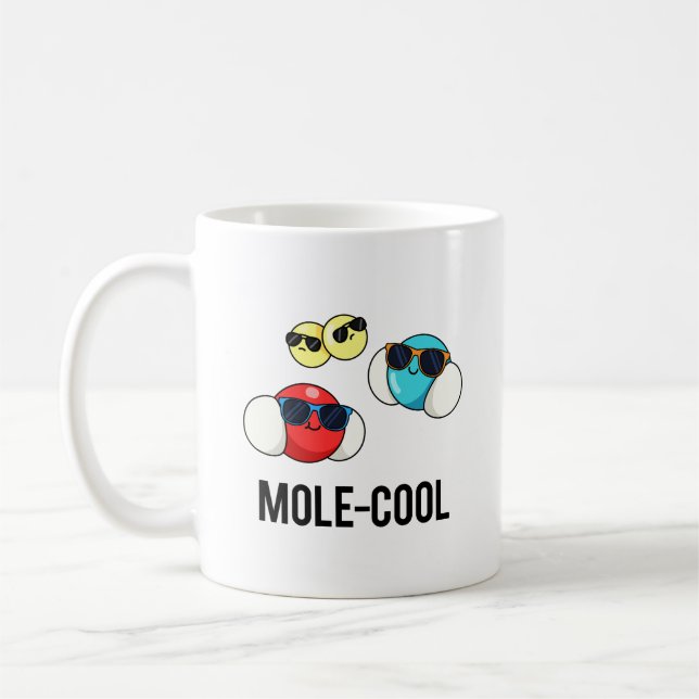 Taza De Café Mole-Guay Funny Molécula Pun (Izquierda)