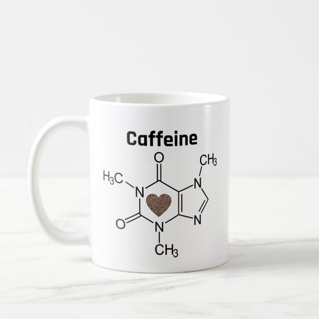 Taza De Café Molécula cafeína (Izquierda)
