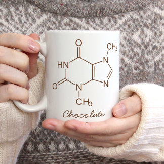 Taza De Café Molécula de chocolate personalizada