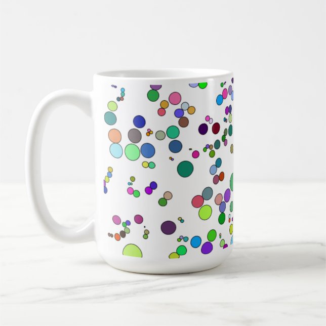 Taza De Café Moléculas 15oz Mug (Izquierda)