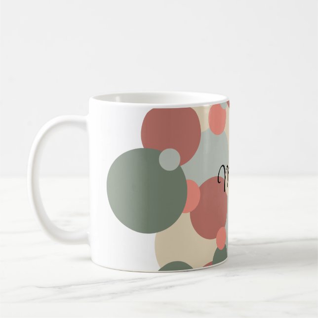 Taza De Café Moléculas rojas-verdes (Izquierda)