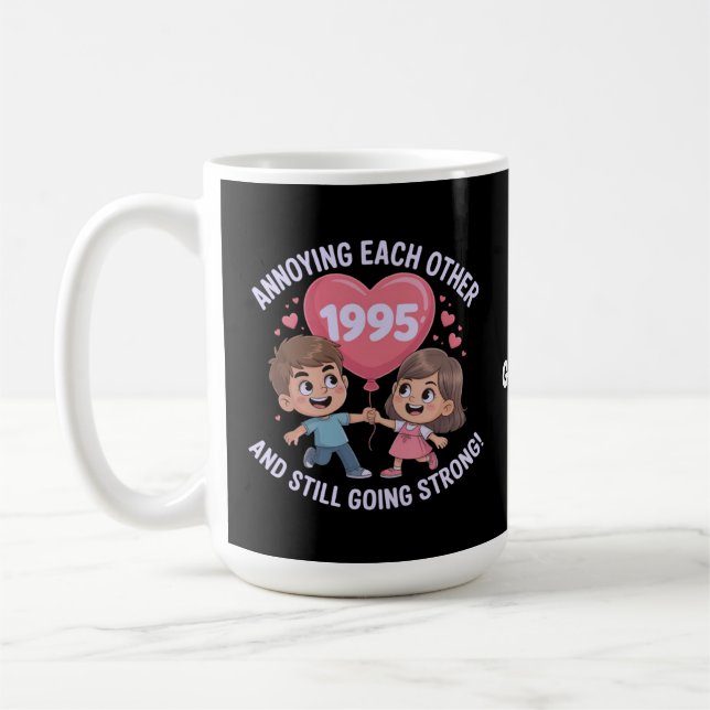 Taza De Café Molestándose mutuamente desde el aniversario Boda  (Izquierda)