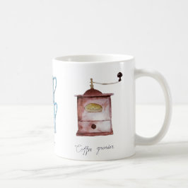 Taza De Café Molino de café acuático, olla y percolador