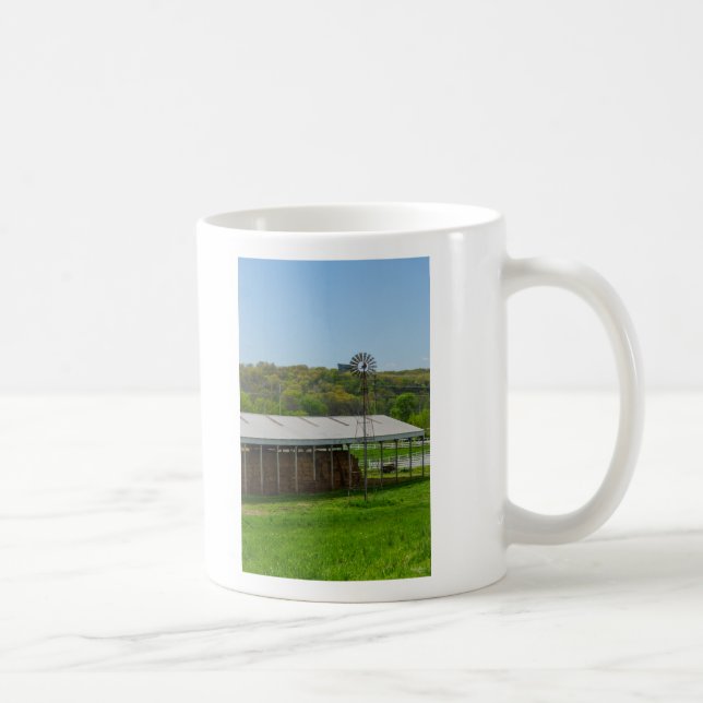 Taza De Café Molino de viento de campo (Derecha)