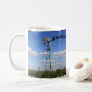 Taza De Café Molino de viento en Kansas Mug