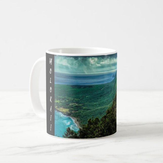 TAZA DE CAFÉ MOLOKAII HAWAII (Anverso izquierdo)
