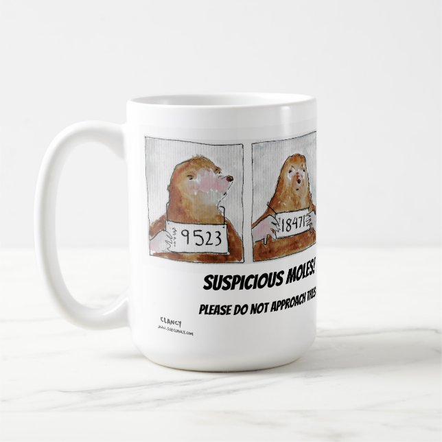 Taza De Café Molos sospechosos contacto dermatólogo (Izquierda)