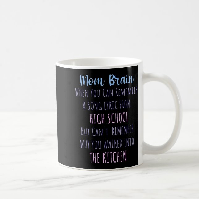 Taza De Café Mom Brain Funny Definition Quote Sarcasm Women Mot (Derecha)