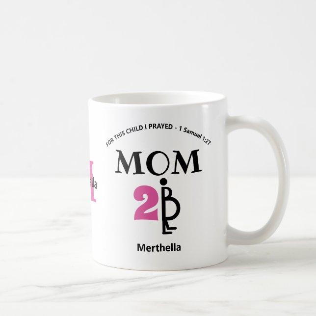 Taza De Café MOM cristiana para ser monograma (Derecha)