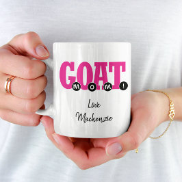 Taza De Café ¡MOM DE G.O.A.T! - Impresión Gráfica Cute Para Mam