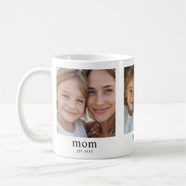 Taza De Café Mom Established Modern Black 3 Photo