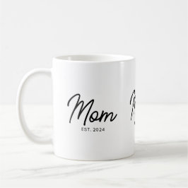 Taza De Café Mom Established New Mom Gift