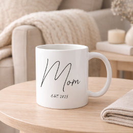 Taza De Café Mom Established New Mom Gift 