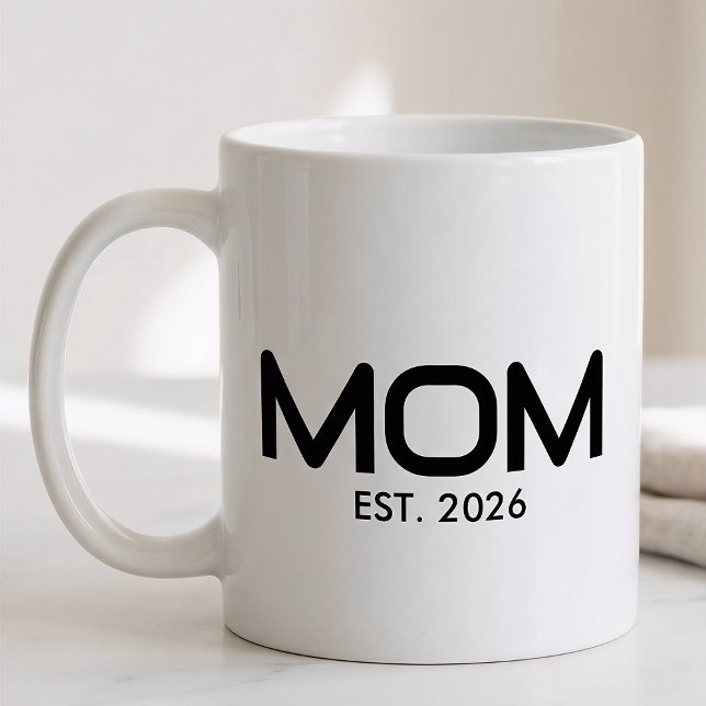 Taza De Café Mom Established New Mom Gift  (Subido por el creador)