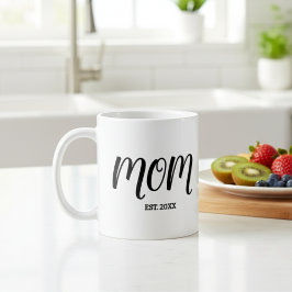 Taza De Café Mom Established New Mom Gift
